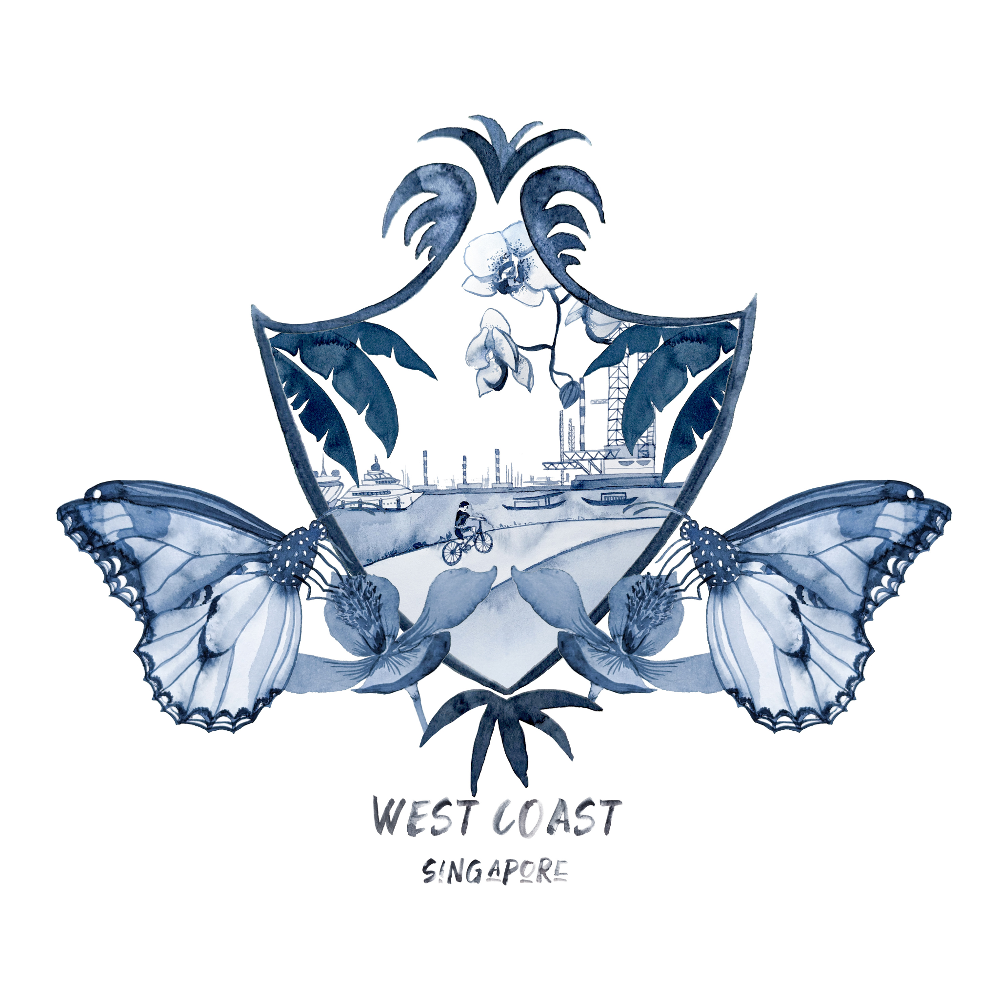 Fleur Kakasi Straits Crew Art Prints