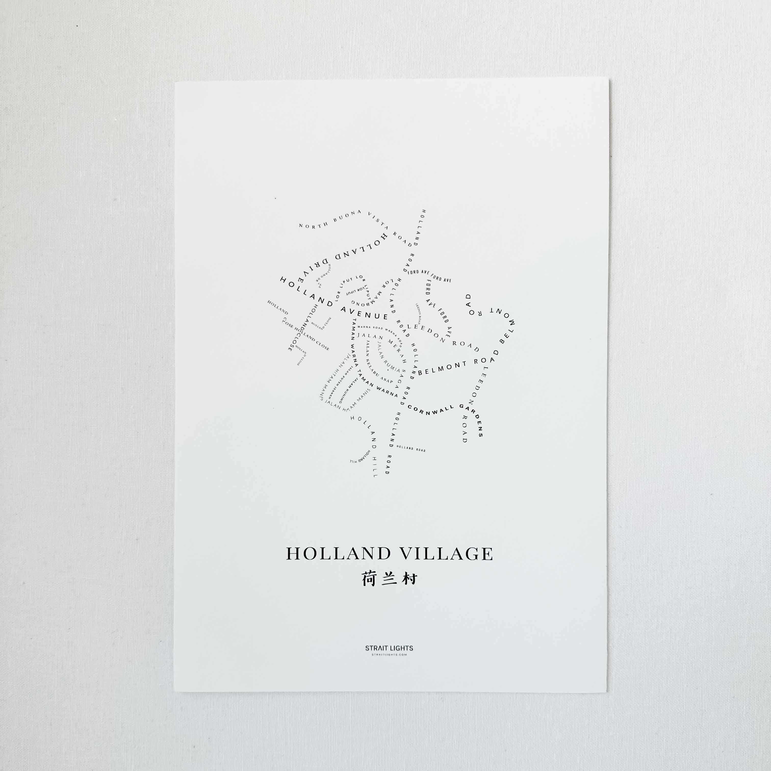 Holland Village Neighbourhood Art Print