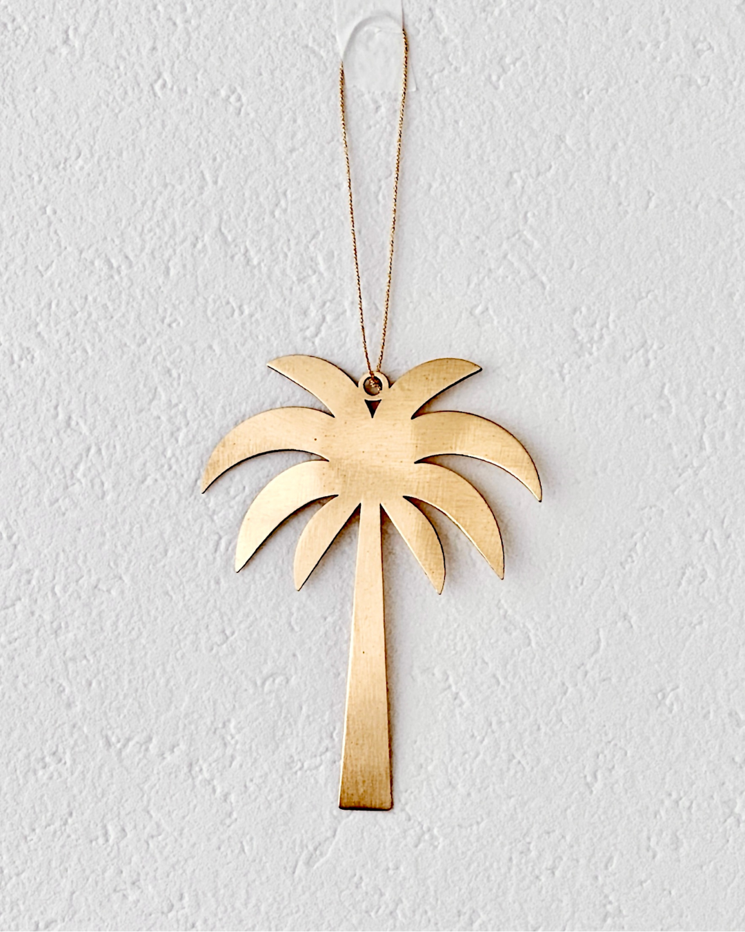 Brass Palm Tree Christmas Decoration