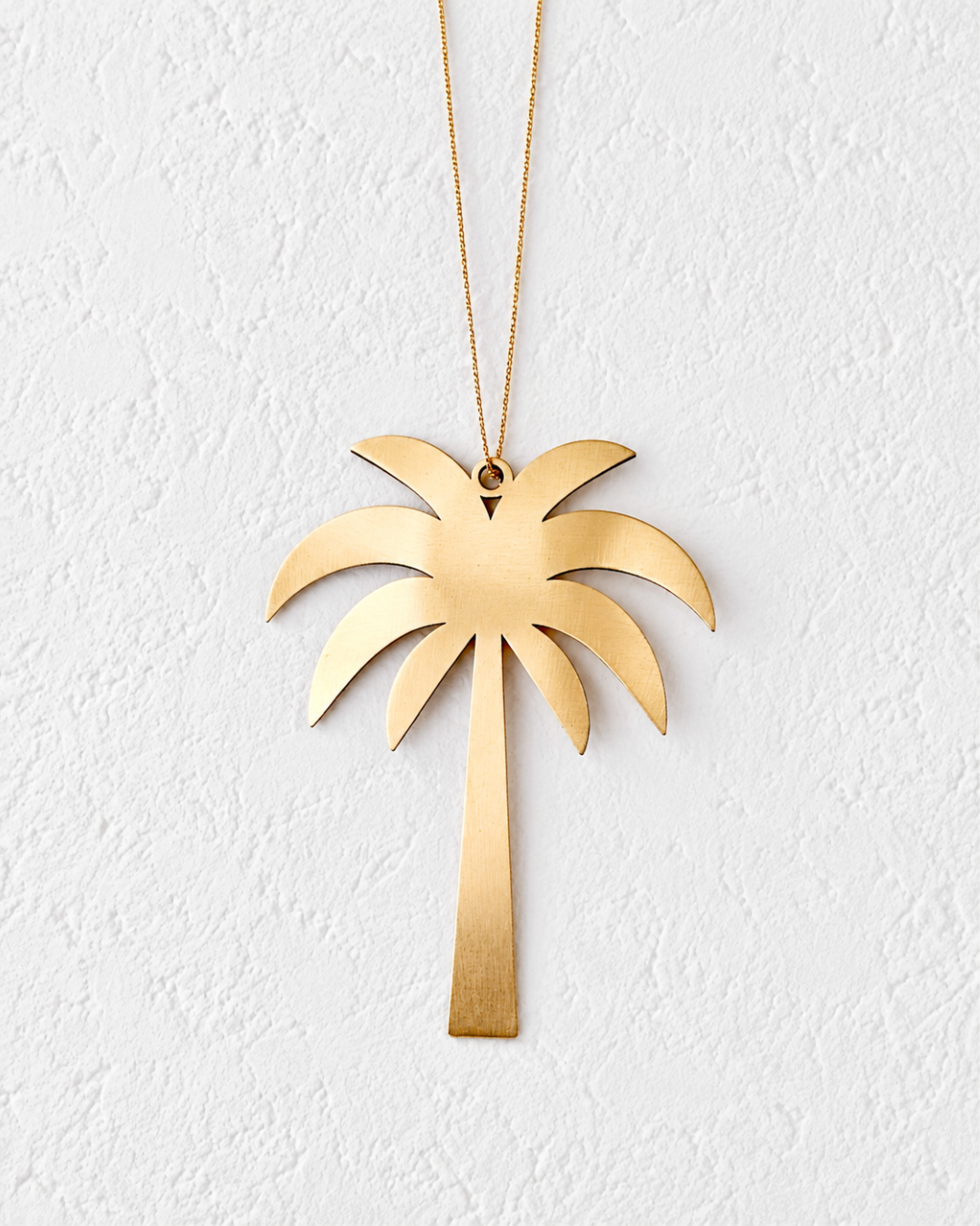 Brass Palm Tree Christmas Decoration