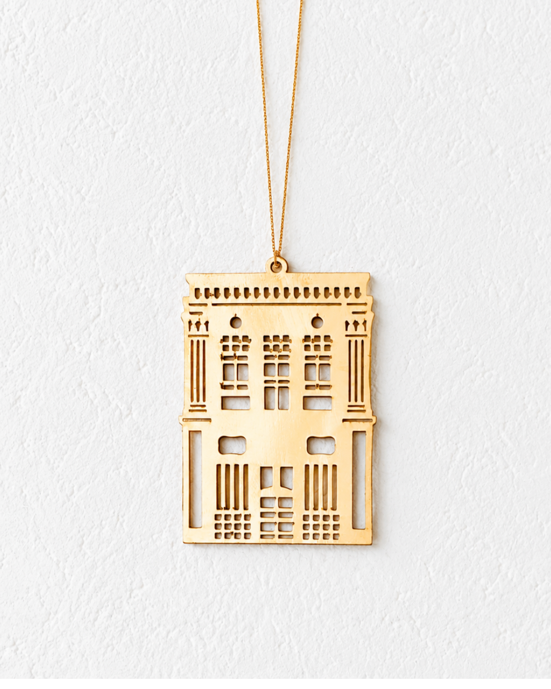 Brass Shophouse Christmas Decoration