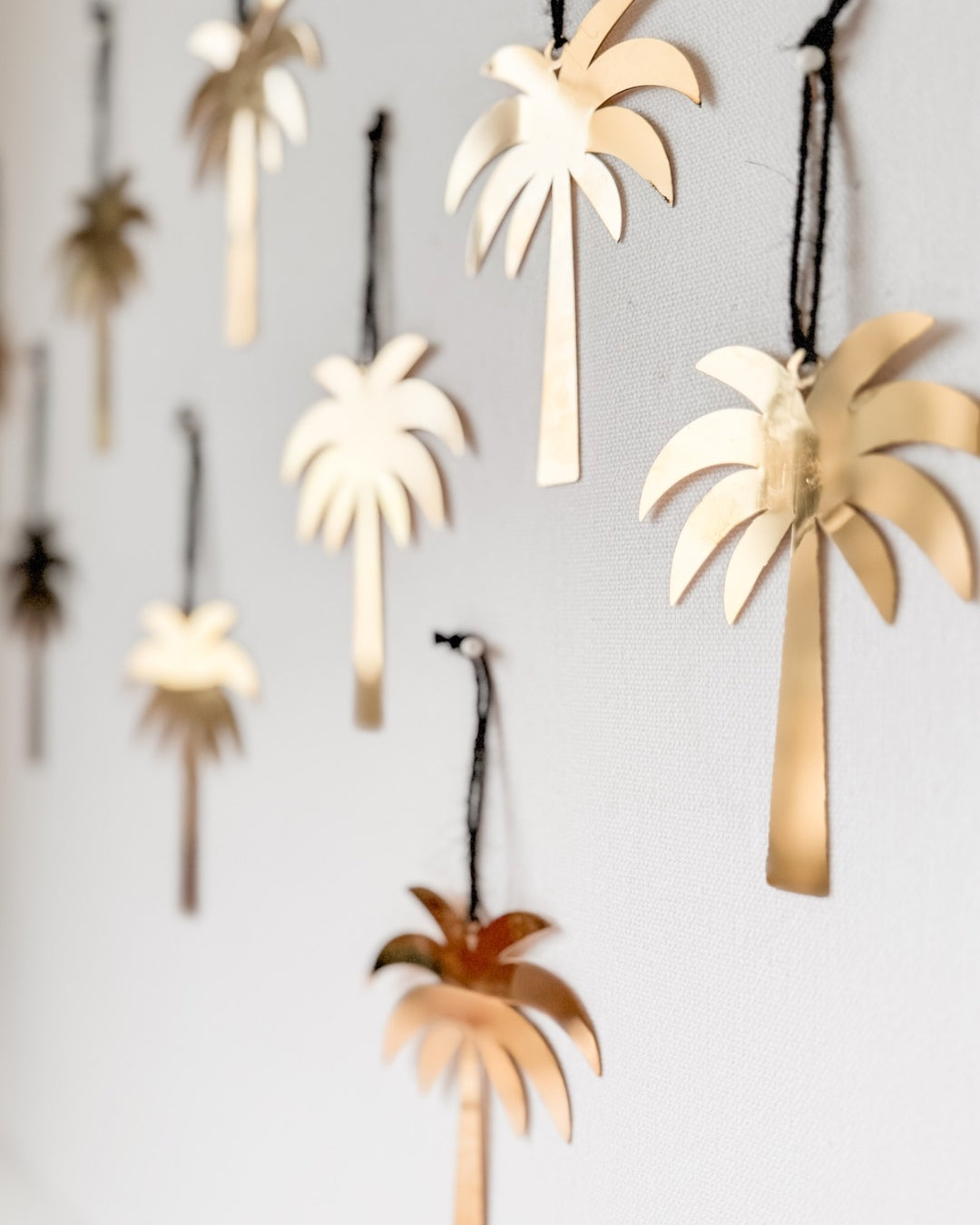 Brass Palm Tree Christmas Decoration