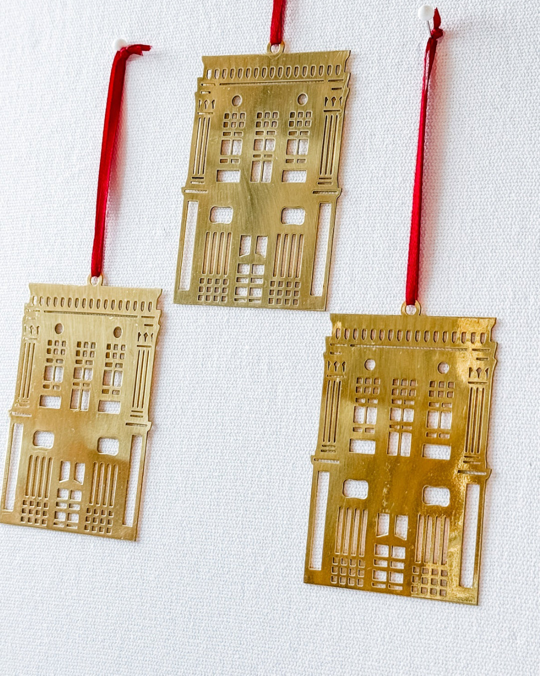 Brass Shophouse Christmas Decoration