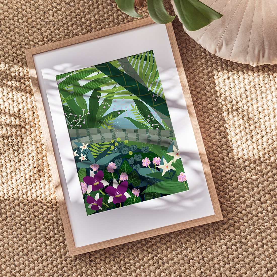 Misting at Cloud Forest Singapore Art Print