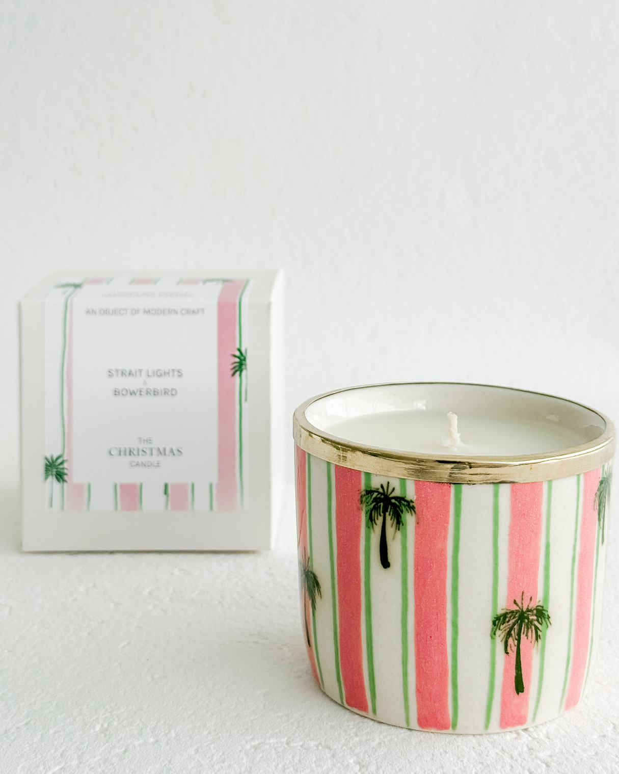 Palawan Palm Strait Lights x Bowerbird Christmas Candle