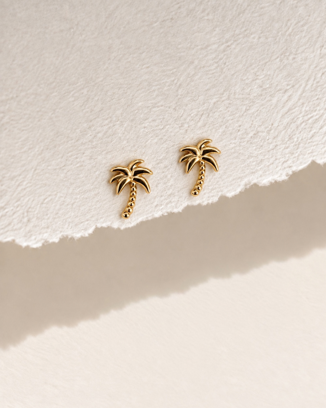 Micro Palm Earrings | Gold-Plated Sterling Silver