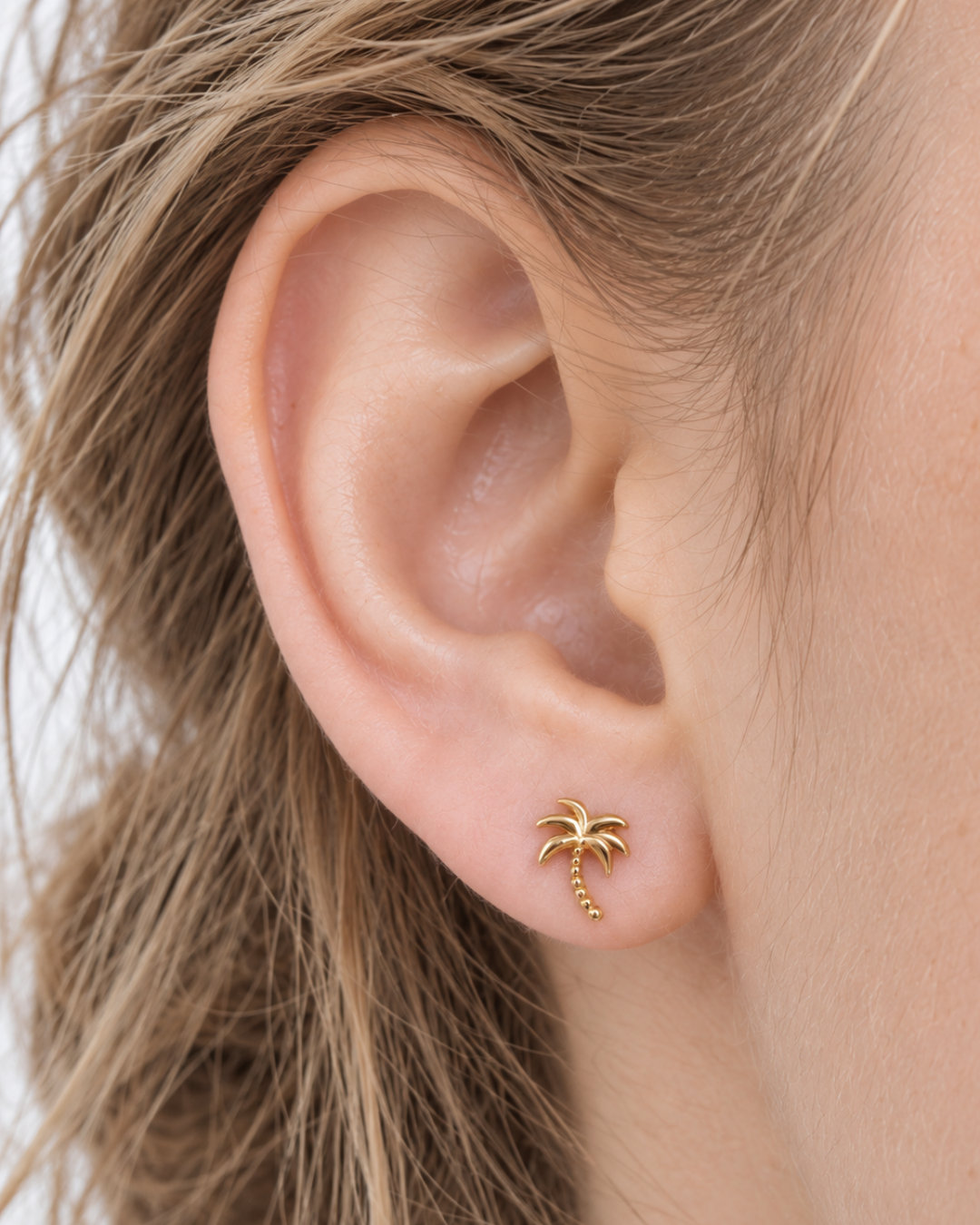 Micro Palm Earrings | Gold-Plated Sterling Silver