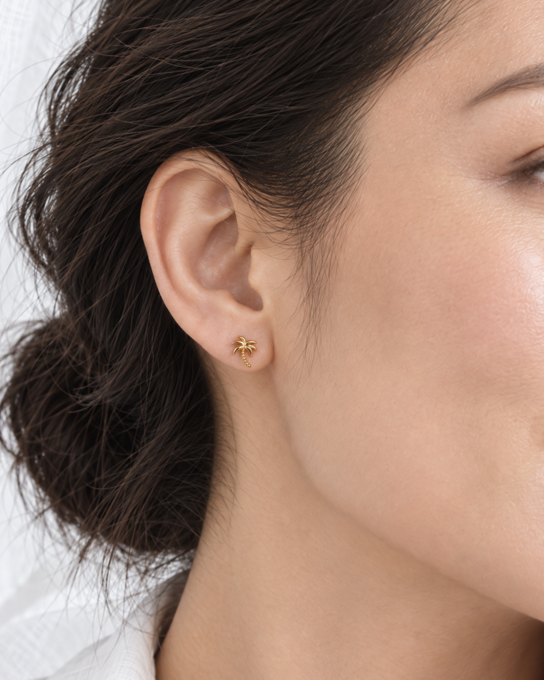 Micro Palm Earrings | Gold-Plated Sterling Silver