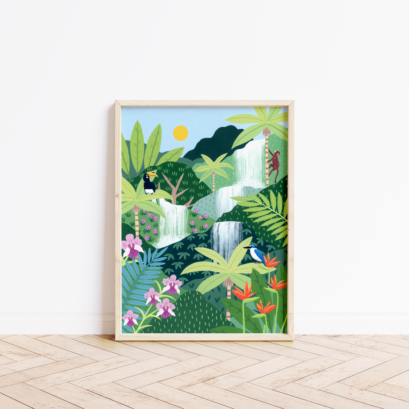 Rainforest Falls art print