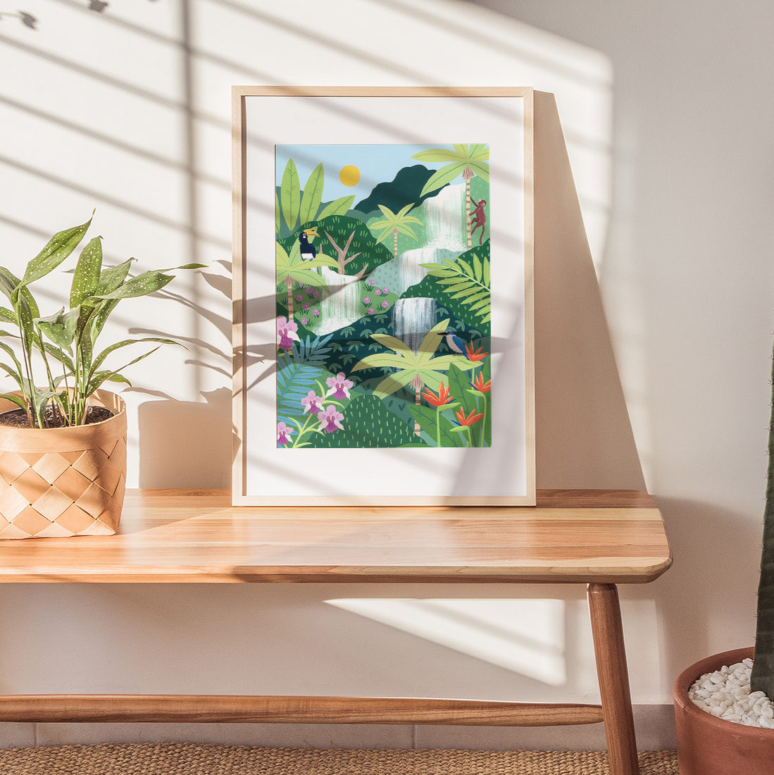 Rainforest Falls art print