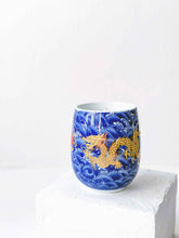 Load image into Gallery viewer, Found Candles - Twin Dragons, Blue
